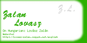 zalan lovasz business card
